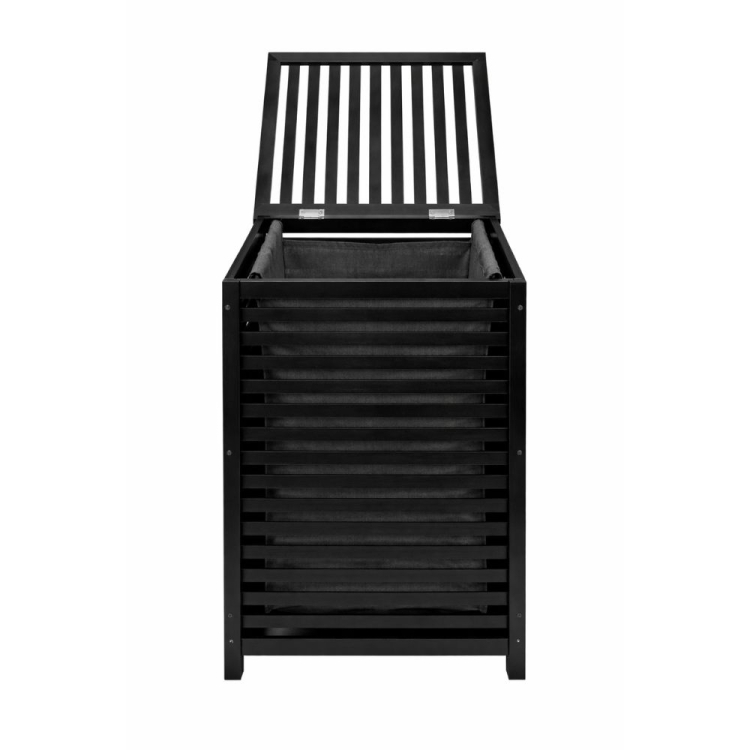 Kosz na pranie BAMBOO BLACK 40x40x60cm